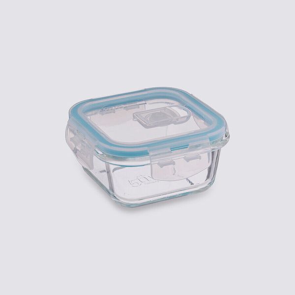 Szklany pojemnik na lunch 0,33l kwadratowy zdjęcie 3