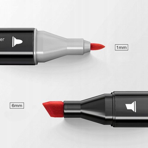 MARKERY ALKOHOLOWE FLAMASTRY MAZAKI PISAKI DWUSTRONNE ZESTAW 80 SZT + TORBA na Arena.pl