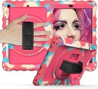 Etui do iPad 6/5/Pro 9.7" z Podstawką i Paskiem na Ramię Różowe