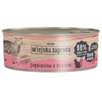 karma mokra dla kota jagnięcina z krylem 85g wiejska zagroda bez zbóż