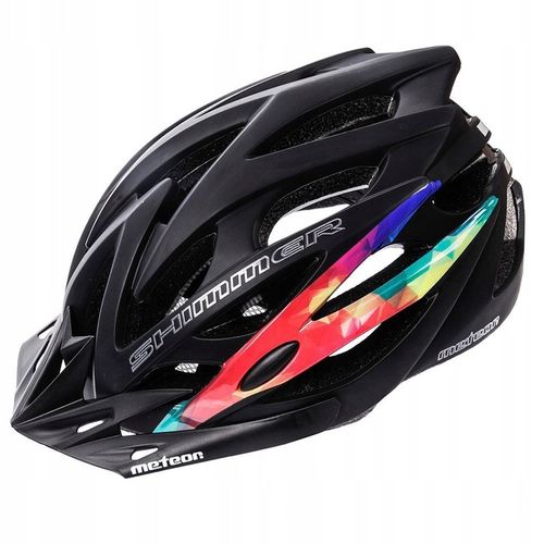 KASK ROWEROWY REGULOWANY METEOR SHIMMER M 55-58 siatka otwory wentylacyjne na Arena.pl