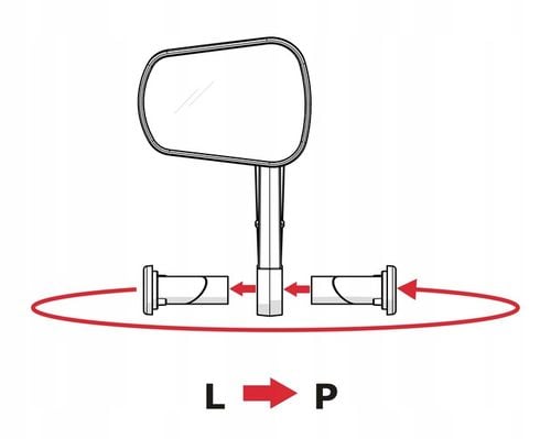Lusterko rowerowe AJS Comfort Plus ,składane na Arena.pl
