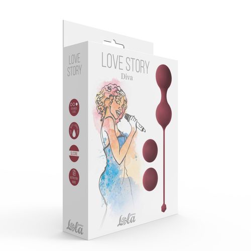 vaginal balls set love story diva wine red na Arena.pl
