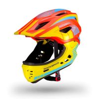 kask rowerowy dziecięcy z odpinaną szczęką rozmiar s
