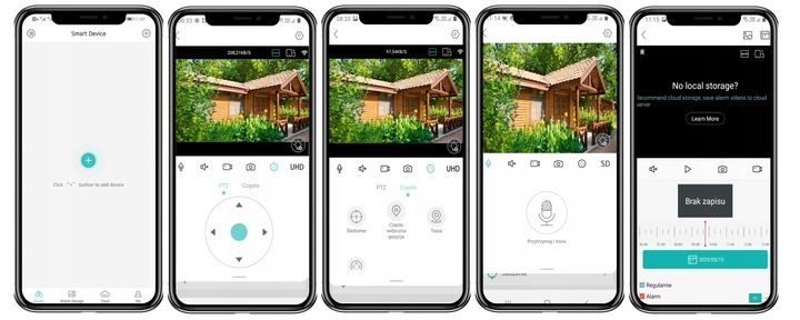 Kamera Zewnętrzna Obrotowa IP WiFi 2MP Full HD ZOOM 2MPx 1920 x 1080P BIAŁA zdjęcie 15