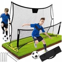Rebounder trenażer piłkarski dwustronny bramka rama treningowa 220x110