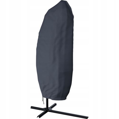 PARASOL OGRODOWY SKŁADANY NA WYSIĘGNIKU 350CM ANTRACYT +POKROWIEC GRAFITOWY na Arena.pl