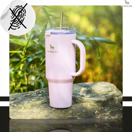 Duży Kubek Termiczny do Auta Ze Słomką Ustnikiem Nieprzeciekający 1200ml na Arena.pl