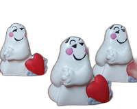 figurka 6szt.  DUSZEK Z SERCEM 6,5cm | DE-229TS