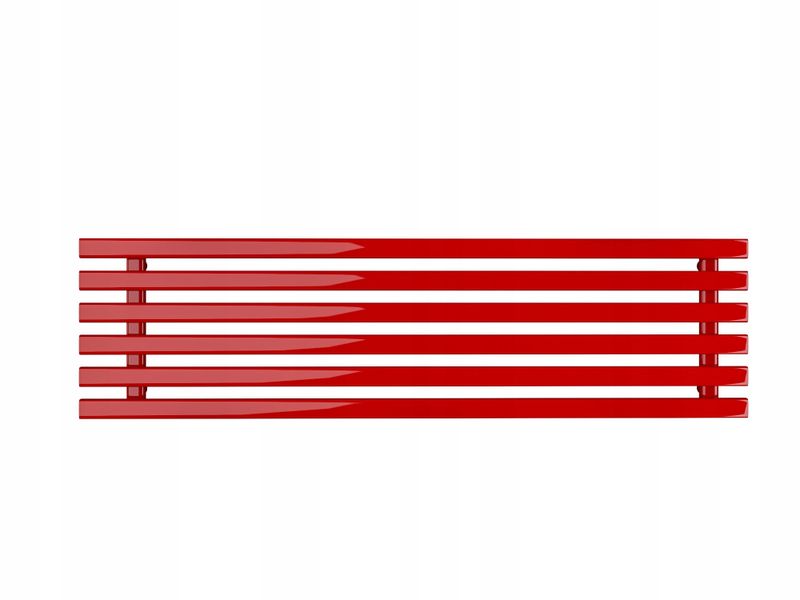 Grzejnik poziomy HORYZONT6 45x140 czerwony zdjęcie 2