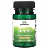 SWANSON Keratin KERATYNA 50mg 60 kapsułek WŁOSY Skóra PAZNOKCIE Zmarszczki