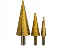 2X WIERTŁA STOPNIOWE TYTAN HSS STOŻKOWE 3el 4-32MM ++