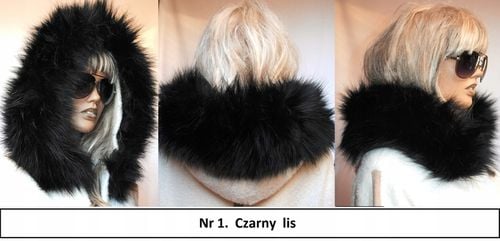 Futrzane OBSZYCIE do KAPTURA KOŁNIERZ SZALIK na Arena.pl