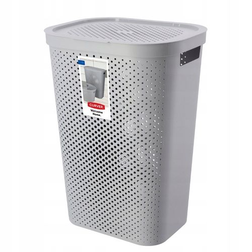Kosz na pranie Curver INFINITY 60L szary brudownik na Arena.pl