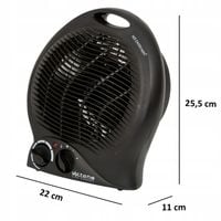 TERMOWENTYLATOR Z TERMOSTATEM 2000W FARELKA GRZEJNIK ELEKTRYCZNY