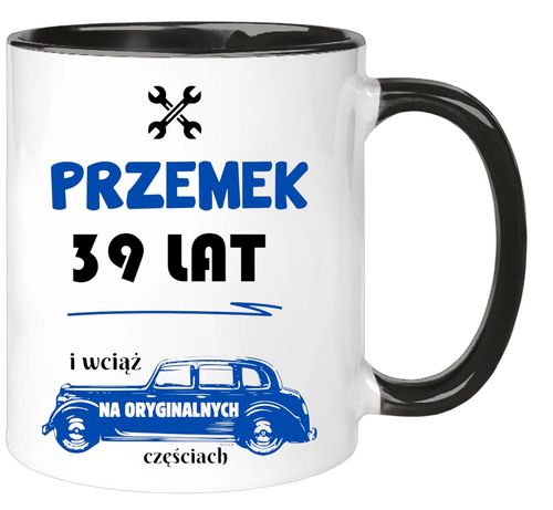 KUBEK Z NADRUKIEM ŚMIESZNY PREZENT URODZINY IMIENINY KOLEGI DOWOLNE IMIĘ na Arena.pl