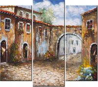 90 80CM OBRAZ T3 ELEM UROKLIWA ULICZKA DRUK ŚCIENNY