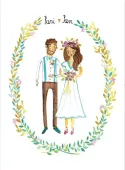Karnet B6 Ślub - Młoda Para