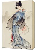Obraz 40x60cm Gejsza Katsushika Hokusai Japoński Vintage do Salonu