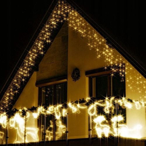 SOPLE FLASH 500 LED ZEWNĘTRZNE BIAŁE CIEPŁE CHOINKOWE lampki z Flashem na Arena.pl