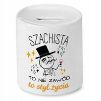 Dla Szachisty Skarbonka Na Urodziny Na Prezent Z Nadrukiem Ze Zdjęciem