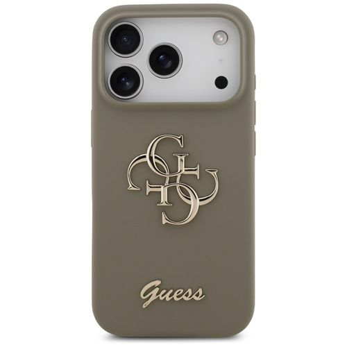 Etui Guess Silicone Big 4G Script do iPhone 17 Pro brązowy na Arena.pl