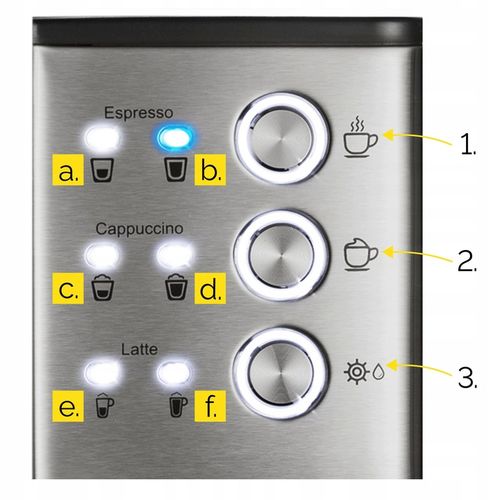 Ekspres do kawy Ciśnieniowy Automatyczny Yoer 20bar 1350W +Spieniacz Mleka na Arena.pl