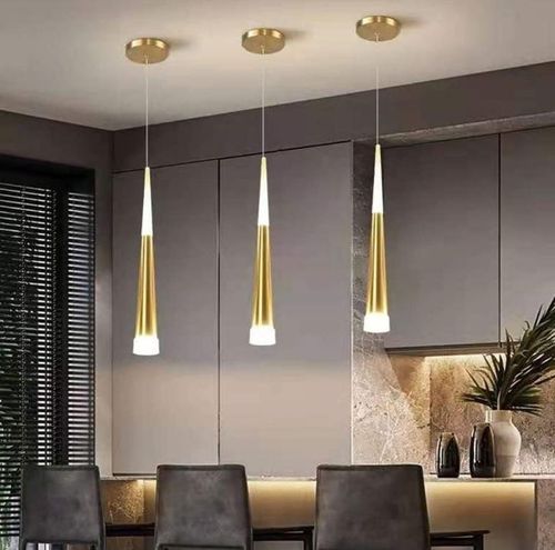 Lampa stożek LED klosz wisząca sufitowa AT50-1SL-Gold na Arena.pl