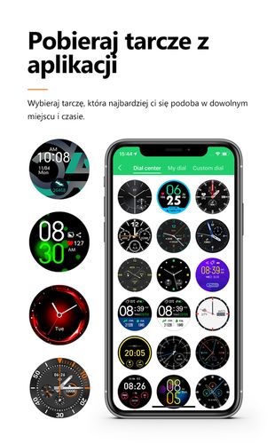 SMARTWATCH MĘSKI G. Rossi SW018-4 black/red (sg012d) WŁASNE TARCZE na Arena.pl