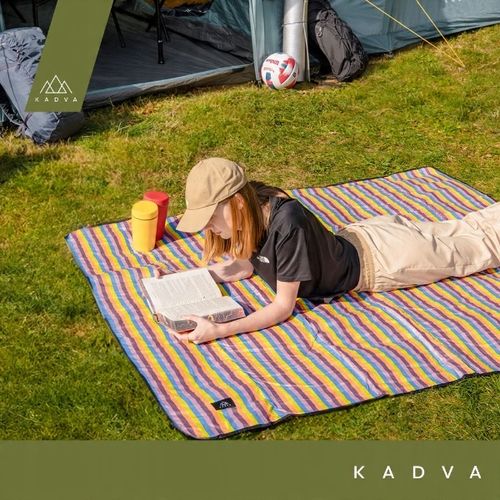 DUŻY Koc PIKNIKOWY turystyczny KADVA Rulo 140 x 170 cm PLAŻOWY na biwak na Arena.pl