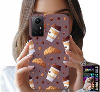 ETUI DO XIAOMI NOTE 12S 4G - CASE Z KAWĄ ROGALIKAMI I ZIARNAMI W TLE
