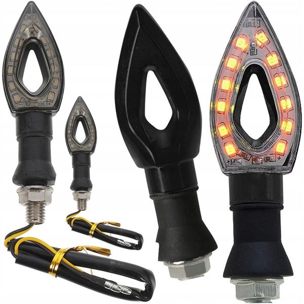 4 KIERUNKOWSKAZY MOTOCYKLOWE LED DO SKUTERA MOTOCYKLA QUAD KIERUNKI MIGACZE zdjęcie 5