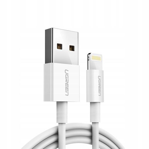 Kabel przewód do iPhone USB - Lightning MFI 1m 2.4A biały na Arena.pl