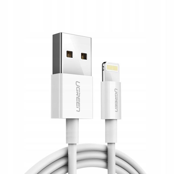 Kabel przewód do iPhone USB - Lightning MFI 1m 2.4A biały zdjęcie 4
