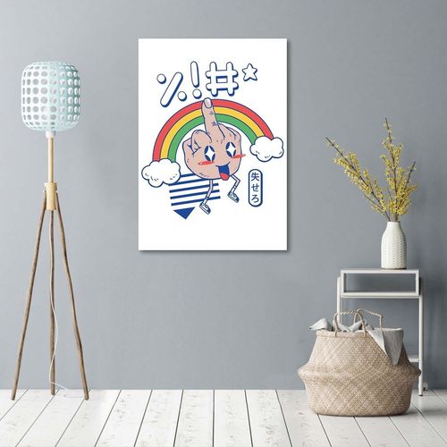 Obraz na płótnie – Canvas, Wulgarny gest anime 40x60 na Arena.pl
