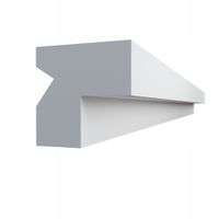 Listwa karniszowa LED 2m DLO17 8cm x 8cm maskownica osłona szyny schodki