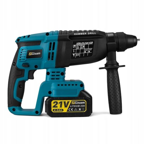 Bezszczotkowa młotowiertarka/wkrętarka udarowa SDS-PLUS, zestaw 2 na Arena.pl