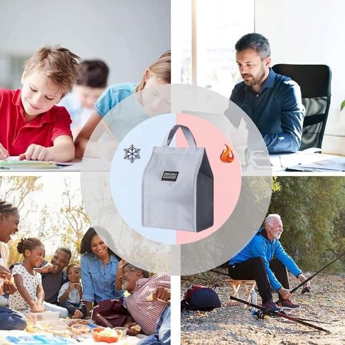 TORBA TERMICZNA Z UCHWYTEM IZOLACYJNA WODOODPORNA LUNCH BOX SZARA 10 L na Arena.pl