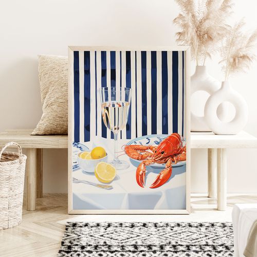 Plakat homar rak restauracja 40x50 cm na Arena.pl