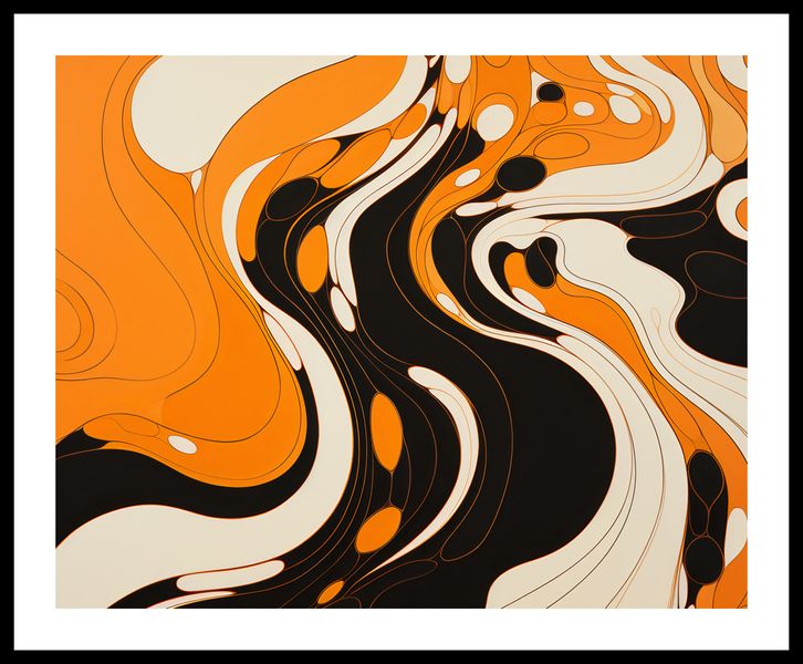 Plakat 50x40cm Tańczący Atrament zdjęcie 3