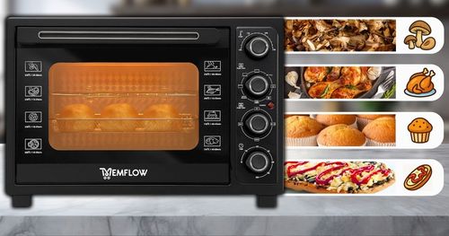 PIEKARNIK ELEKTRYCZNY Z TERMOOBIEGIEM SUSZARKA SPOŻYWCZA GRILL 45L na Arena.pl