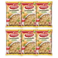 Amino Zupa błyskawiczna grochówka z boczkiem i majerankiem 65 g x 6 sztuk