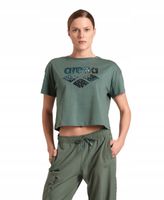 Koszulka sportowa damska Arena Women's Crop Top Printed Sage R.S