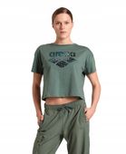 Koszulka sportowa damska Arena Women's Crop Top Printed Sage R.S
