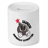 Skarbonka Prezent Dla Dyrektora Bombowy Z Nadrukiem Ze Zdjęciem