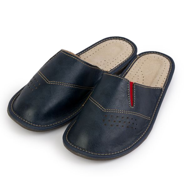 Klapki męskie góralskie skórzane zdjęcie 1