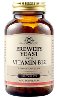 SOLGAR Brewer's Yeast 7 1/2 Grains with Vitamin B12 (250 tabl.)