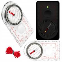 KOMPAS MAPOWY BUSOLA PRZEŹROCZYSTY FOSFORYZUJĄCY HELIKON KOMPAS SCOUT MK2