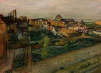 View of Saint Valéry sur Somme, Edgar Degas - plakat 29,7x21 cm