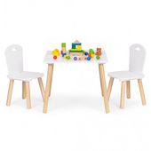ZESTAW MEBLI DZIECIĘCYCH ECOTOYS STOLIK 2 KRZESEŁKA 3 LAT